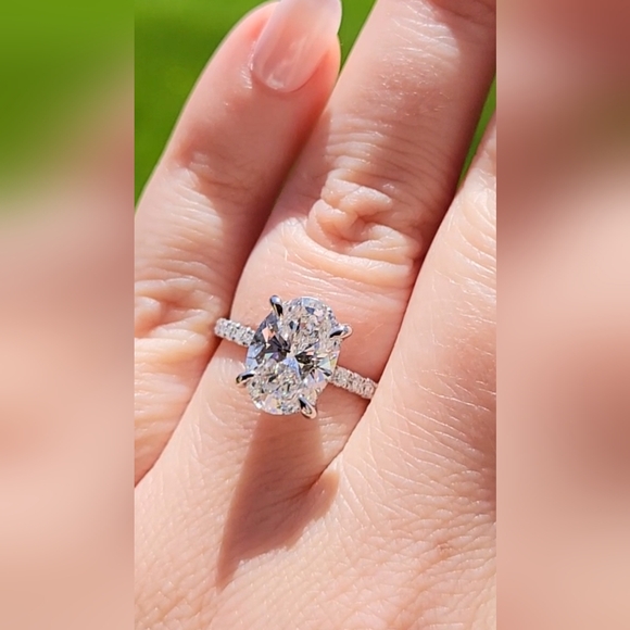 New 3ct IGI Lab Grown Diamond Ring,14K White Gold - Picture 4 of 11